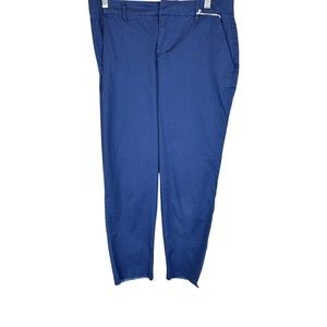 Laurie Felt Women's Pull-on Lightweight Chino Pants Solid New Navy Size 6